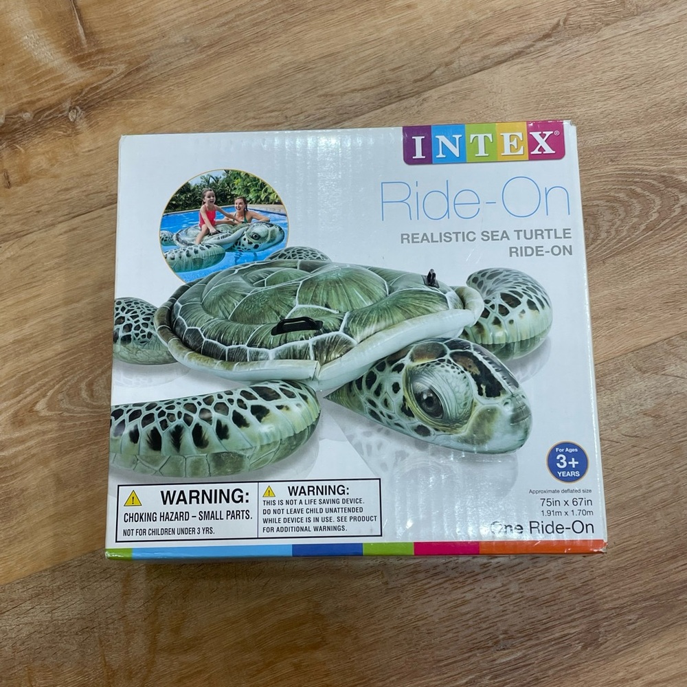 Intex Green Sea Turtle Ride-On